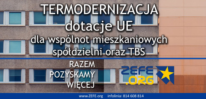 dotacje na termomodernizajce dla wspolnot mieszkaniowych, spoldzielni i TBS