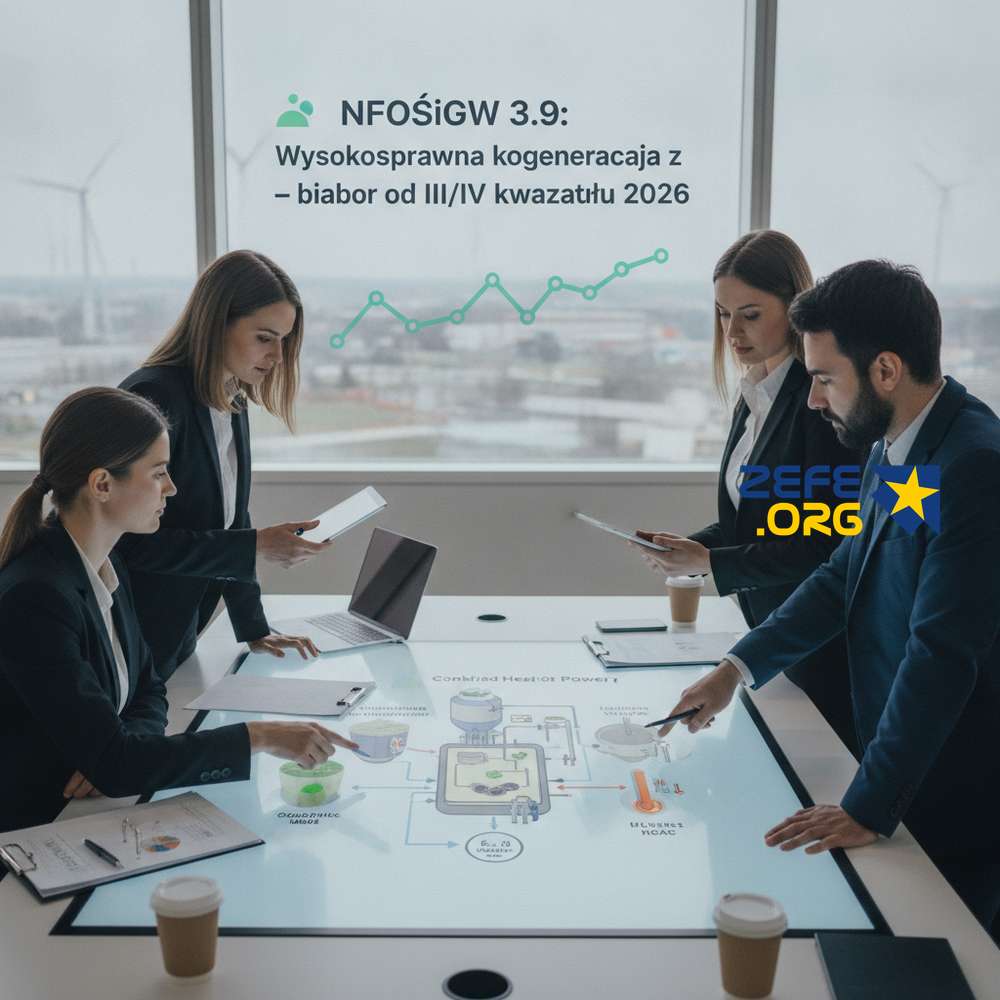 NFOŚiGW 3.9: Wysokosprawna kogeneracja z biogazu – nabór od III/IV kwartału 2026