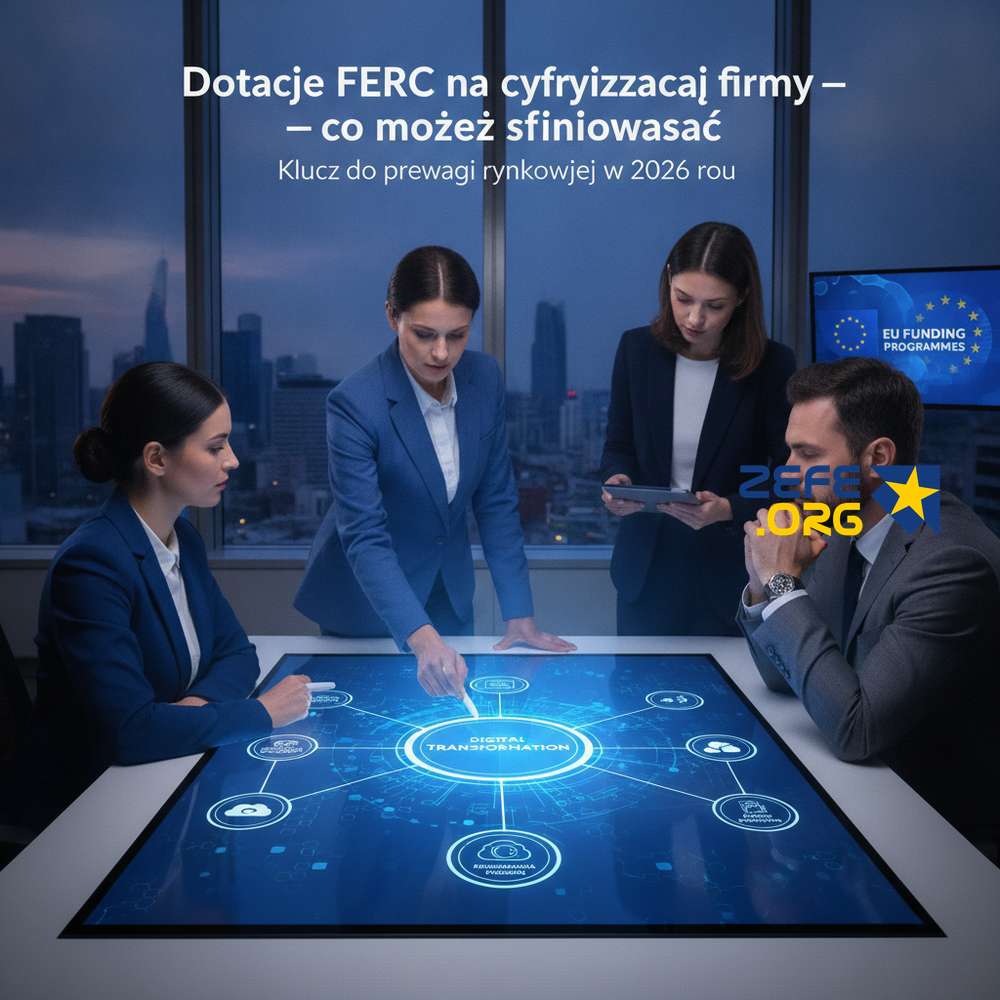 Dotacje FERC na cyfryzację firmy — co możesz sfinansować